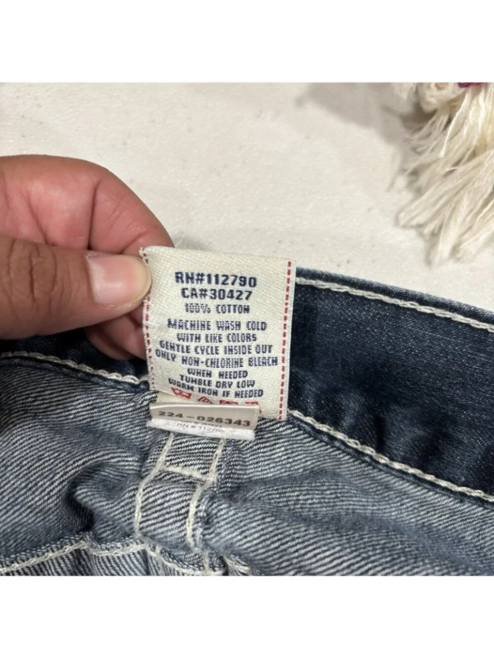 True Religion Vintage Style Bobby Jeans  Bootcut Men 33 Baggy Low Rise